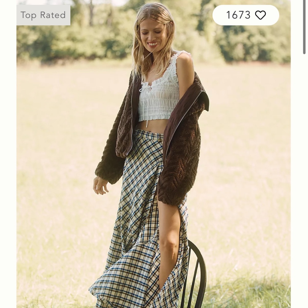 Pilcro Textured Faux Fur Jacket